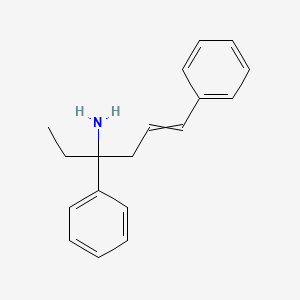 molecular formula C18H21N B590419 3,6-Diphenylhex-5-en-3-amine CAS No. 129140-12-1