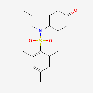 molecular formula C18H27NO3S B590420 2,4,6-Trimethyl-N-(4-oxocyclohexyl)-N-propylbenzenesulfonamide CAS No. 1026083-70-4