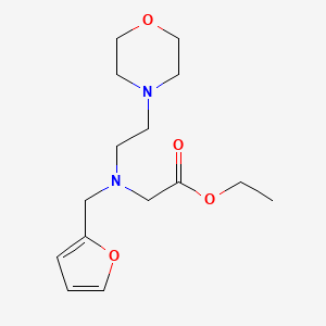 molecular formula C15H24N2O4 B5904209 ethyl [(2-furylmethyl)(2-morpholin-4-ylethyl)amino]acetate 