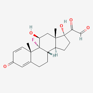molecular formula C21H25FO5 B590421 21-Dehydro Isoflupredone CAS No. 805-14-1