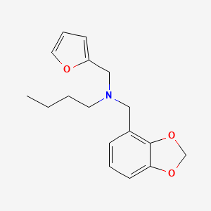molecular formula C17H21NO3 B5904232 (1,3-benzodioxol-4-ylmethyl)butyl(2-furylmethyl)amine 