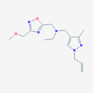 N-[(1-allyl-3-methyl-1H-pyrazol-4-yl)methyl]-N-{[3-(methoxymethyl)-1,2,4-oxadiazol-5-yl]methyl}ethanamine