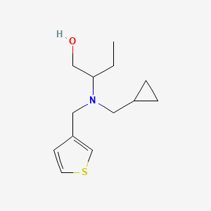 molecular formula C13H21NOS B5904261 2-[(cyclopropylmethyl)(3-thienylmethyl)amino]butan-1-ol 