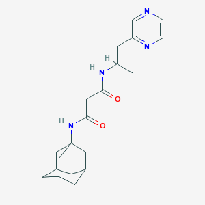 N-1-adamantyl-N'-(1-methyl-2-pyrazin-2-ylethyl)malonamide