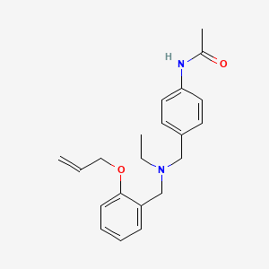 molecular formula C21H26N2O2 B5904328 N-(4-{[[2-(allyloxy)benzyl](ethyl)amino]methyl}phenyl)acetamide 