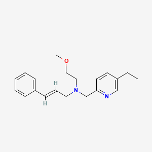 molecular formula C20H26N2O B5904332 (2E)-N-[(5-ethylpyridin-2-yl)methyl]-N-(2-methoxyethyl)-3-phenylprop-2-en-1-amine 