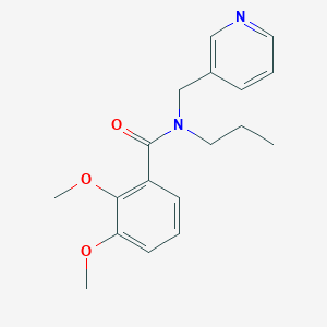 molecular formula C18H22N2O3 B5904351 2,3-dimethoxy-N-propyl-N-(pyridin-3-ylmethyl)benzamide 
