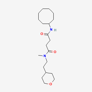 N'-cyclooctyl-N-methyl-N-[2-(tetrahydro-2H-pyran-4-yl)ethyl]succinamide