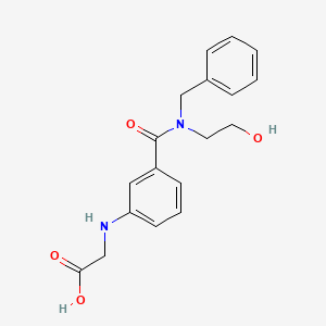 molecular formula C18H20N2O4 B5904361 [(3-{[benzyl(2-hydroxyethyl)amino]carbonyl}phenyl)amino]acetic acid 