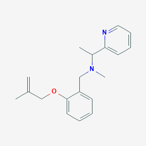 molecular formula C19H24N2O B5904370 N-methyl-N-{2-[(2-methylprop-2-en-1-yl)oxy]benzyl}-1-pyridin-2-ylethanamine 