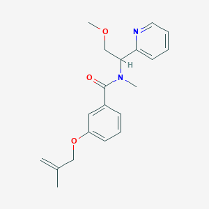 N-(2-methoxy-1-pyridin-2-ylethyl)-N-methyl-3-[(2-methylprop-2-en-1-yl)oxy]benzamide
