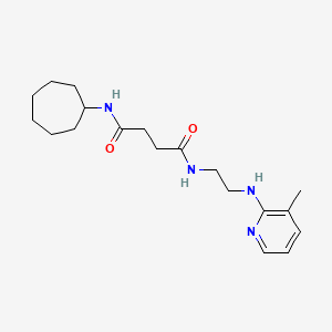 N-cycloheptyl-N'-{2-[(3-methylpyridin-2-yl)amino]ethyl}succinamide