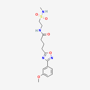 4-[3-(3-methoxyphenyl)-1,2,4-oxadiazol-5-yl]-N-{2-[(methylamino)sulfonyl]ethyl}butanamide