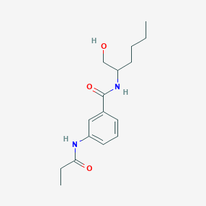 molecular formula C16H24N2O3 B5904449 N-[1-(hydroxymethyl)pentyl]-3-(propionylamino)benzamide 