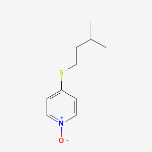 molecular formula C10H15NOS B590446 4-[(3-Methylbutyl)sulfanyl]pyridine 1-oxide CAS No. 129598-82-9