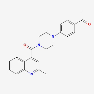 1-(4-{4-[(2,8-dimethylquinolin-4-yl)carbonyl]piperazin-1-yl}phenyl)ethanone