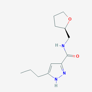3-propyl-N-[(2R)-tetrahydrofuran-2-ylmethyl]-1H-pyrazole-5-carboxamide
