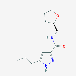 molecular formula C12H19N3O2 B5904477 3-propyl-N-[(2R)-tetrahydrofuran-2-ylmethyl]-1H-pyrazole-5-carboxamide 