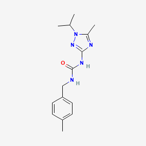 molecular formula C15H21N5O B5904483 N-(1-isopropyl-5-methyl-1H-1,2,4-triazol-3-yl)-N'-(4-methylbenzyl)urea 