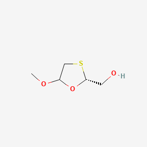 molecular formula C5H10O3S B590454 (2r)-5-Methoxy-1,3-oxathiolane-2-methanol CAS No. 528567-32-0