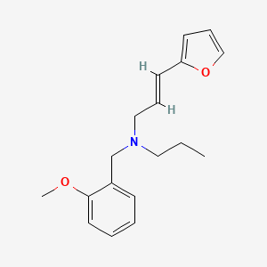 molecular formula C18H23NO2 B5904540 (2E)-3-(2-furyl)-N-(2-methoxybenzyl)-N-propylprop-2-en-1-amine 