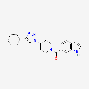 6-{[4-(4-cyclohexyl-1H-1,2,3-triazol-1-yl)piperidin-1-yl]carbonyl}-1H-indole