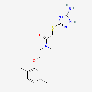 2-[(3-amino-1H-1,2,4-triazol-5-yl)thio]-N-[2-(2,5-dimethylphenoxy)ethyl]-N-methylacetamide