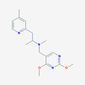 N-[(2,4-dimethoxypyrimidin-5-yl)methyl]-N-methyl-1-(4-methylpyridin-2-yl)propan-2-amine