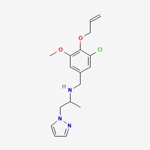 N-[4-(allyloxy)-3-chloro-5-methoxybenzyl]-1-(1H-pyrazol-1-yl)propan-2-amine