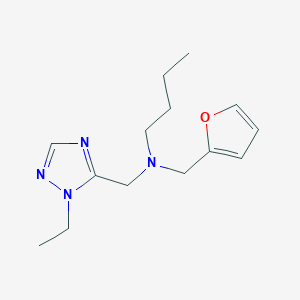 N-[(1-ethyl-1H-1,2,4-triazol-5-yl)methyl]-N-(2-furylmethyl)butan-1-amine