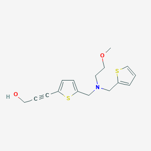 molecular formula C16H19NO2S2 B5904673 3-(5-{[(2-methoxyethyl)(2-thienylmethyl)amino]methyl}-2-thienyl)prop-2-yn-1-ol 