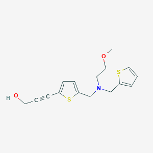 3-(5-{[(2-methoxyethyl)(2-thienylmethyl)amino]methyl}-2-thienyl)prop-2-yn-1-ol