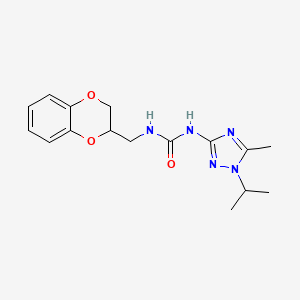 N-(2,3-dihydro-1,4-benzodioxin-2-ylmethyl)-N'-(1-isopropyl-5-methyl-1H-1,2,4-triazol-3-yl)urea
