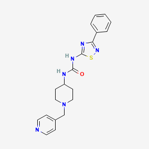 molecular formula C20H22N6OS B5904717 N-(3-phenyl-1,2,4-thiadiazol-5-yl)-N'-[1-(pyridin-4-ylmethyl)piperidin-4-yl]urea 