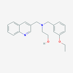 molecular formula C21H24N2O2 B5904743 2-[(3-ethoxybenzyl)(quinolin-3-ylmethyl)amino]ethanol 