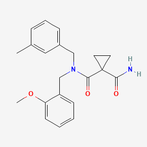 N~1~-(2-methoxybenzyl)-N~1~-(3-methylbenzyl)cyclopropane-1,1-dicarboxamide