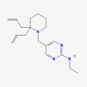 molecular formula C18H28N4 B5904784 5-[(2,2-diallylpiperidin-1-yl)methyl]-N-ethylpyrimidin-2-amine 