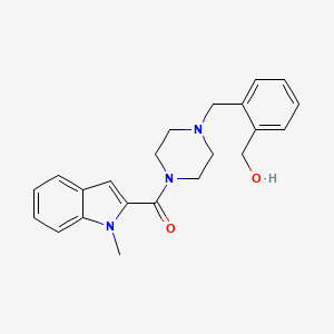 [2-({4-[(1-methyl-1H-indol-2-yl)carbonyl]piperazin-1-yl}methyl)phenyl]methanol