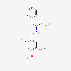 (2S)-2-[(2-chloro-4-ethoxy-5-methoxybenzyl)amino]-3-phenylpropanamide