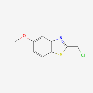 molecular formula C9H8ClNOS B590485 2-(Chloromethyl)-5-methoxy-1,3-benzothiazole CAS No. 131105-83-4