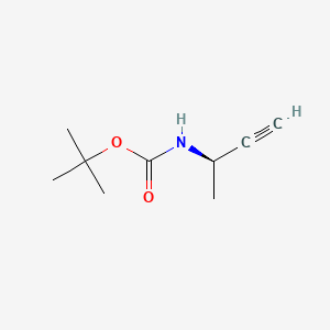 molecular formula C9H15NO2 B590489 (R)-tert-Butyl but-3-yn-2-ylcarbamate CAS No. 118080-82-3