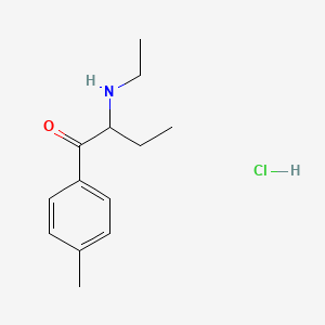molecular formula C13H20ClNO B590492 4-Methyl-alpha-ethylaminobutiophenone (hydrochloride) CAS No. 18268-19-4