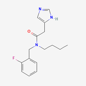N-butyl-N-(2-fluorobenzyl)-2-(1H-imidazol-4-yl)acetamide