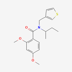 molecular formula C18H23NO3S B5904939 N-(sec-butyl)-2,4-dimethoxy-N-(3-thienylmethyl)benzamide 
