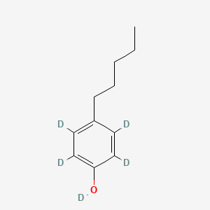 molecular formula C11H16O B590497 4-正戊基苯酚-[d5] CAS No. 126839-95-0