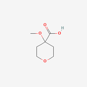 molecular formula C7H12O4 B590501 4-Methoxyoxane-4-carboxylic acid CAS No. 1010836-49-3