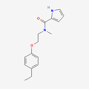 molecular formula C16H20N2O2 B5905055 N-[2-(4-ethylphenoxy)ethyl]-N-methyl-1H-pyrrole-2-carboxamide 