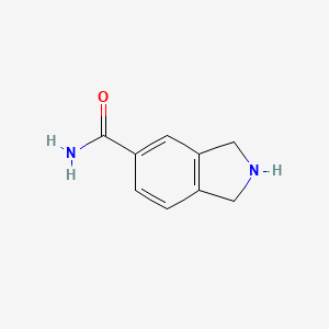 molecular formula C9H10N2O B590507 Isoindoline-5-carboxamide CAS No. 137453-25-9