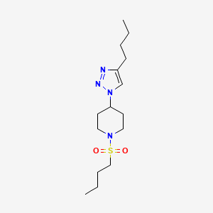 molecular formula C15H28N4O2S B5905086 1-(butylsulfonyl)-4-(4-butyl-1H-1,2,3-triazol-1-yl)piperidine 