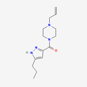 molecular formula C14H22N4O B5905094 1-allyl-4-[(3-propyl-1H-pyrazol-5-yl)carbonyl]piperazine 